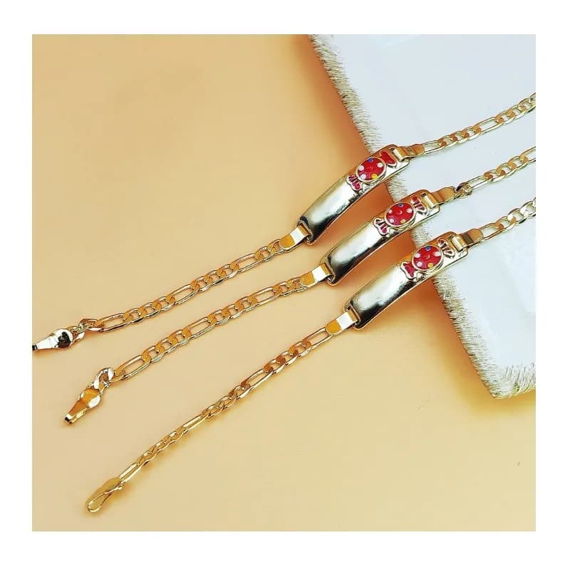 Braccialetto per Bambini con Ciondoli a Forma di Caramella, Gioielli in Rame Dorato Unisex, Freschi e Dolci