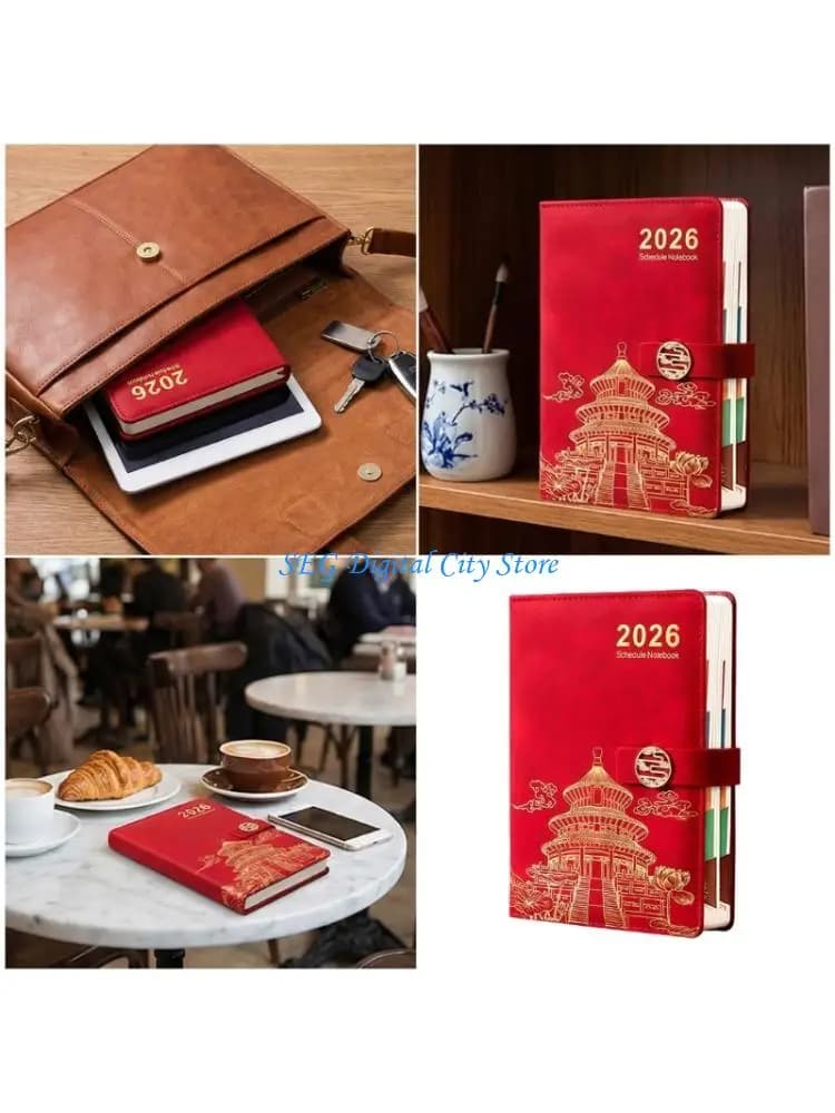 U75B 2026 Business Planner accademico con elenchi cose da fare e pagine calendario Premium