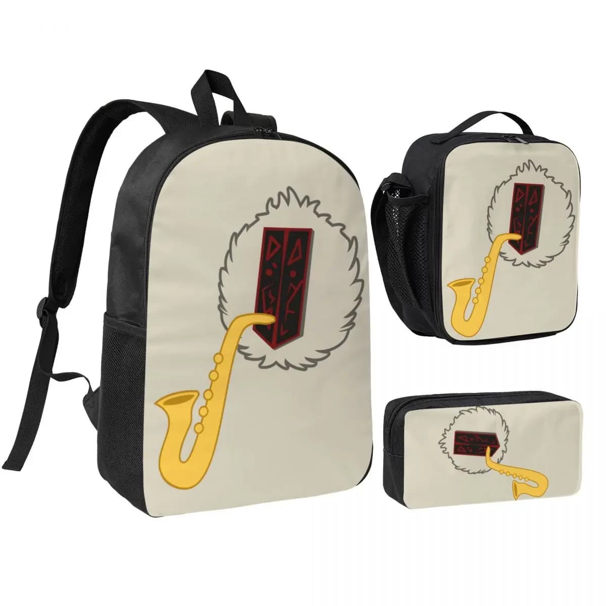 3Pcs Expedition 33 Monoco Backpack Set for Boy Girl Pencil Boxes Bookbag Sets with Lunch Box For School Students Knapsack