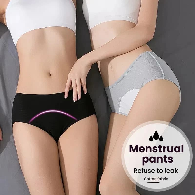Menstrual in cotton for physiological period for women, breathable mesh, leak-proof, for light flow days