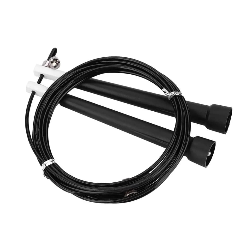 Durable Steel Wire Jump Rope Tangle-Free PVC Coated Speed Jump Rope Adjustable Length Adjustable Skipping Rope Fitness Training