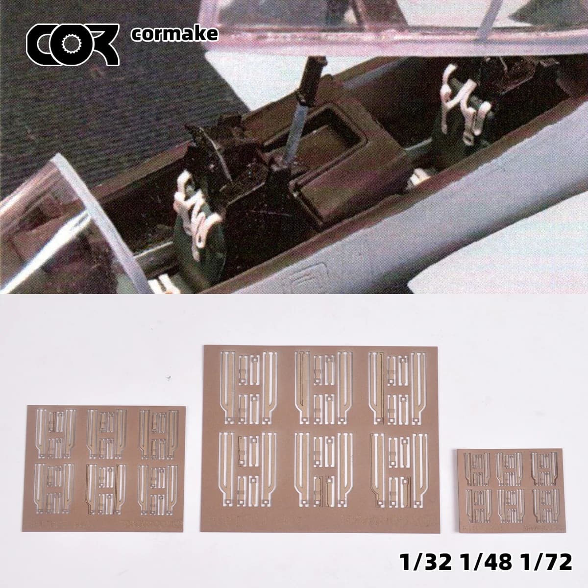 1/32 1/48 1/72 Scale Model Kit Conversion Parts, WWII US Aircraft Pilot Standard Seat Belt Accessory for Military Building Diora