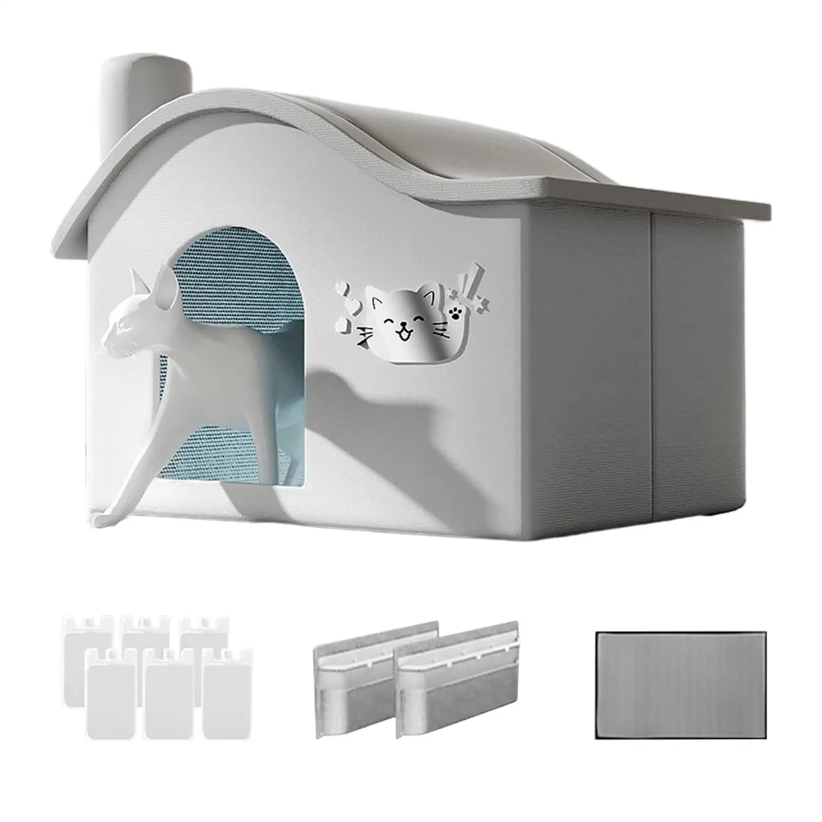 Foldable summer small Cat dog Ice House Air Conditioning BED Summer Cooling Tool Nest Dog Dog Four Seasons Pet Ice House