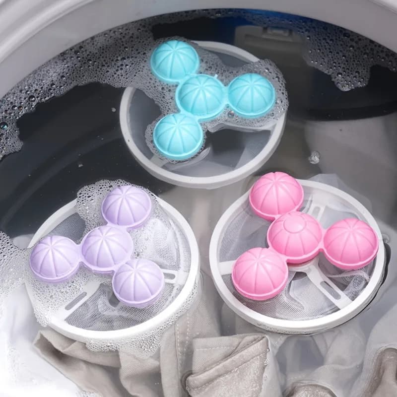 3/5 pieces laundry ball cleaning bag, clothing cleaning filter bag, hair removal and hair suction filter bag