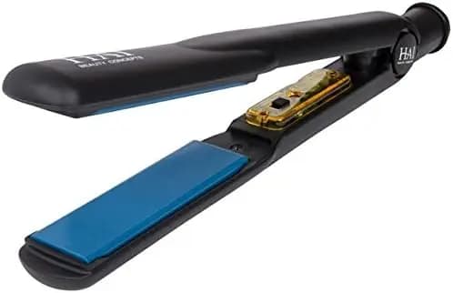 Piastra per Capelli in Ceramica Convertibile - Ferro Lisciante a Riscaldamento Rapido con 5 Livelli di Temperatura per Tutti i Tipi di Capelli in Blu Classico