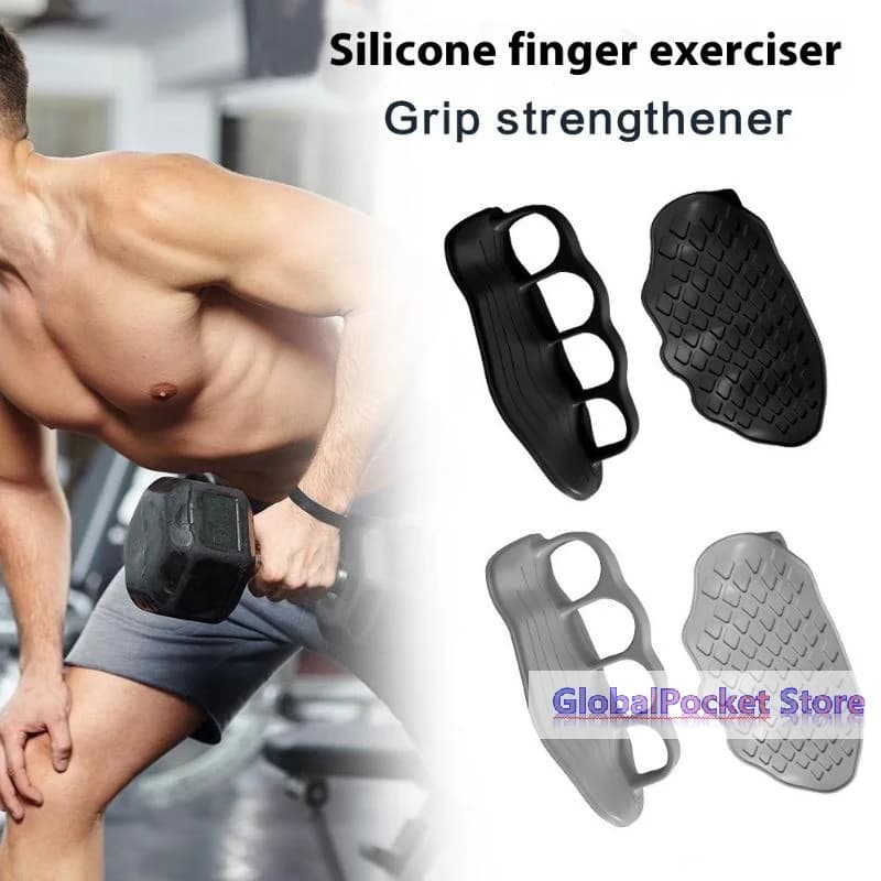 1 Pair Anti Slip Silicone Training Grip Conforms To Ergonomics Or Weight Lifting Pull-Ups Gym Training - Unisex Fitness Gloves