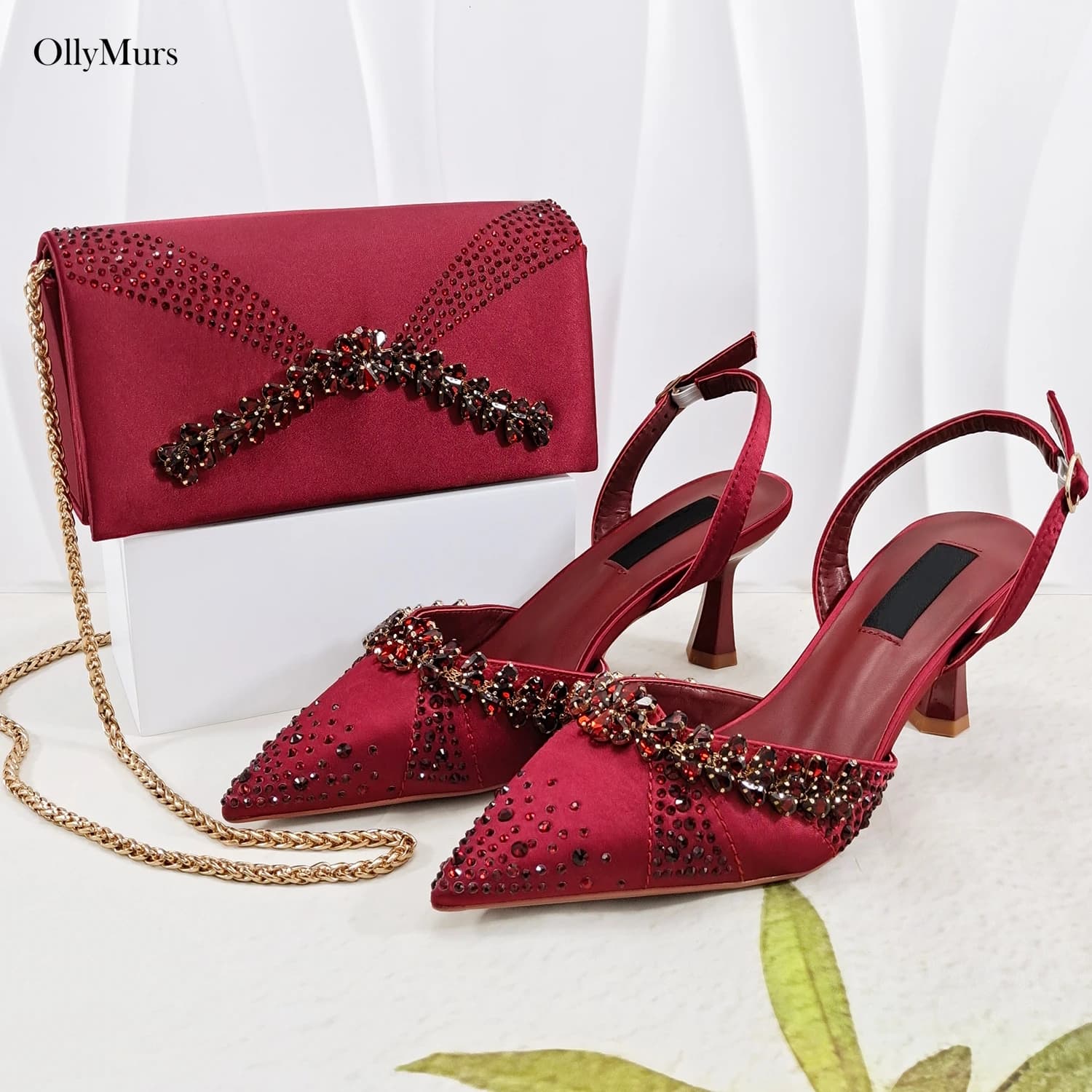 New Arrival Italian Rhinestone Shoes With Bag To Match Set Fashion Novelty Pumps Women Shoes And Bag To Match Set For Party