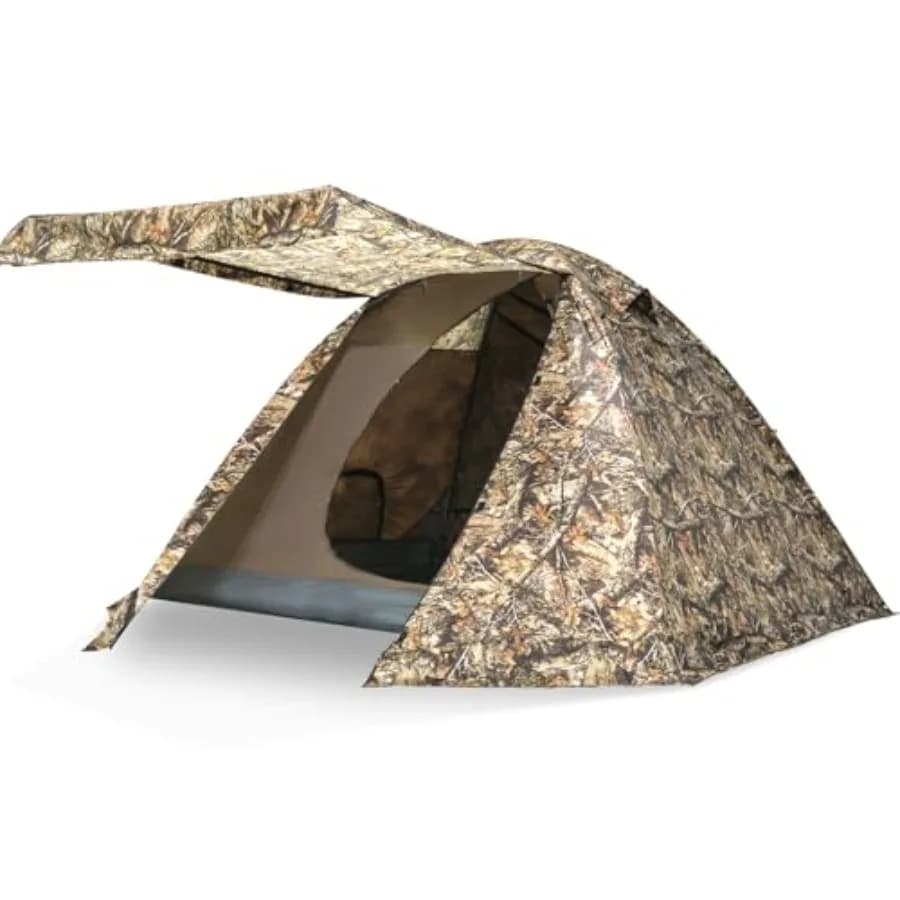 Tenda da campeggio 4 stagioni per 4 persone, impermeabile, a doppio strato, facile da montare, tenda familiare per campeggio, escursionismo, backpacking, viaggi all'aperto