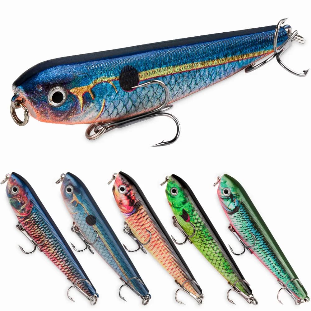 1/5 pezzi 9 cm 9,5 g 6 pezzi Esca biomimetica in micro-oggetti di ferro per la pesca in mare profondo, esca in micro-oggetti di ferro per la pesca a traina.
