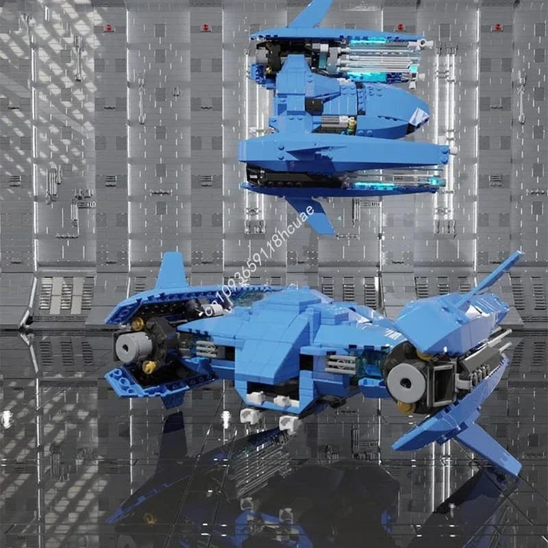 520 Pezzi MOC Tie Fighter Personalizzato, Modello di Battaglia Stellare, Blocchi da Costruzione, Giocattoli Architettonici, Mattoncini Educativi per Bambini, Regali di Natale