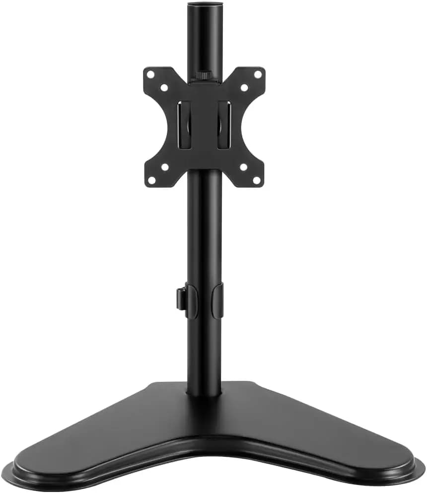 Supporto TV regolabile, supporto singolo per monitor di computer per schermi da 13-32 pollici, VESA 75x75mm e 100x100mm