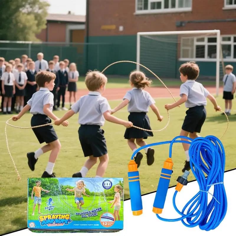 Water sprinkler for children Garden sprinkler Jumping water games 2 in 1 Interactive toys Jumping rope with spray holes Outdoor games
