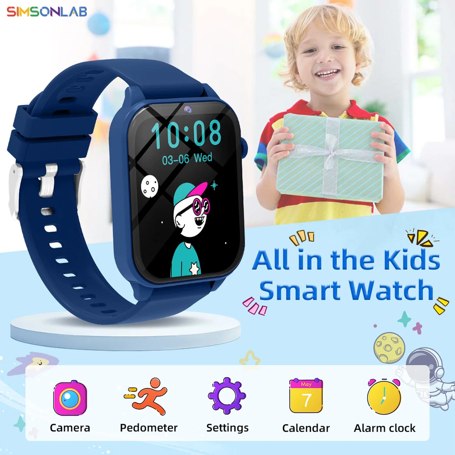 2026 Smart Watch Kids Flashlight eye protection Games High-capacity Battery Camera Sleep Monitoring Children Boy Girl Watch