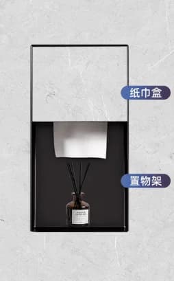 Recessed Stainless Steel Bathroom Niche, Wall Embedded Storage Holder with Tissue, Toilet Brush & Waste Bin