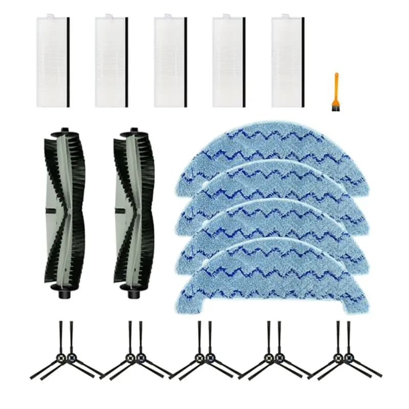 Spazzola Principale, Spazzole Laterali, Filtro HEPA e Panno per Aspirapolvere Robot Ilife X787 A7 A9 A9S X800 X785 - Ricambi A03V