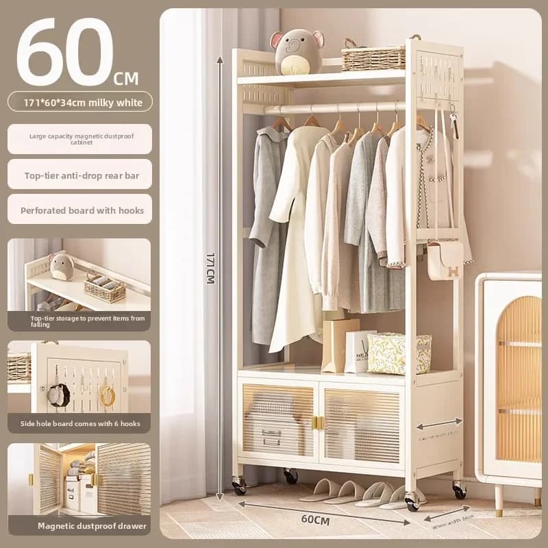 Factory Hanging Hanger Floor Coat Rack Household Hanging Clothes Rack Simple Storage Rack Hanging Clothes Rod Hanger