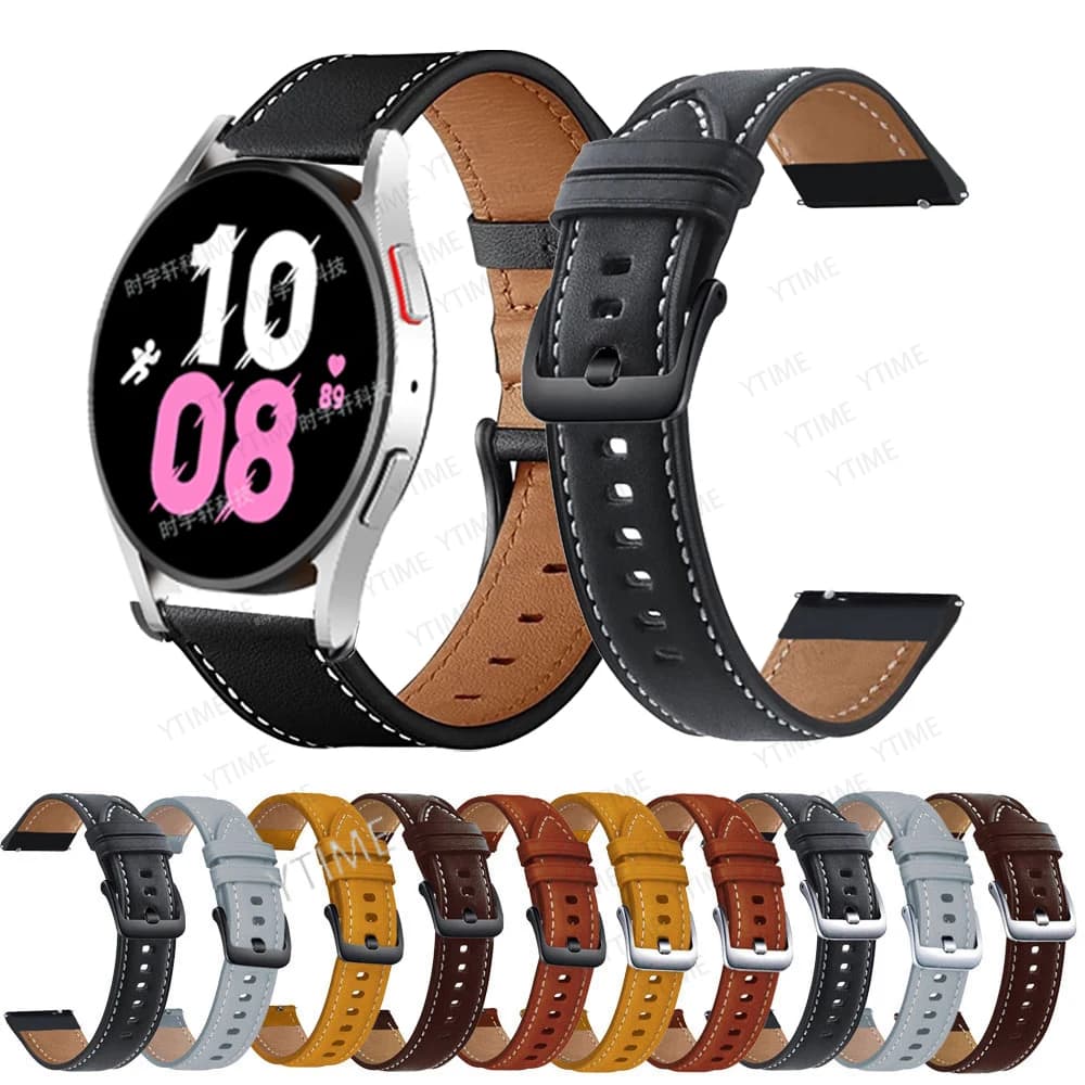 Cinturino in pelle da 20 mm per Samsung Galaxy Watch SM-R810 42MM e Gear S2 Classic 732 cinturino per Galaxy Active 1 2 40mm 44mm Smart Watch