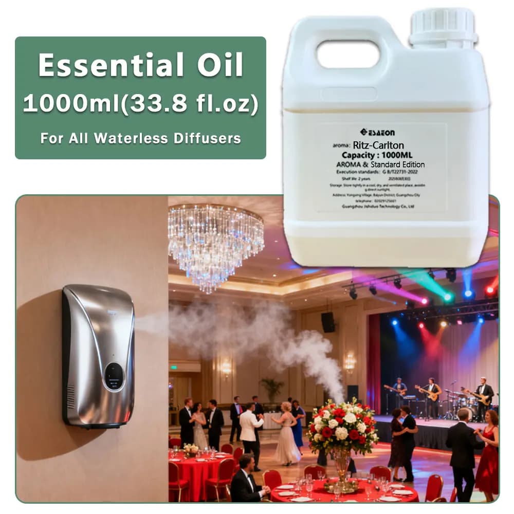 ESAEON Two Fluid Fragrance Diffuser Supplement Liquid Essential Oil, Hotel Aroma Machine Oil, Ritz-Carlton - 1000ML (33.8 fl.oz)