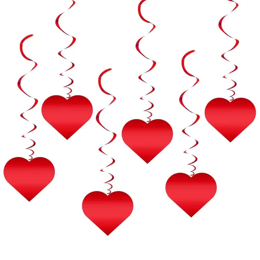 Romantic Valentine's Day Love Pulling Decorations Party Supplies Love Flower Hanging Curtain DIY Wedding Heart String Garland