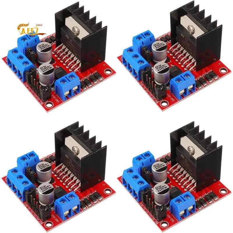 AEE7-4 Pcs L298N Motor Driver Controller Board DC Dual H Bridge Module For Arduino Raspberry Pi Stepper Motor
