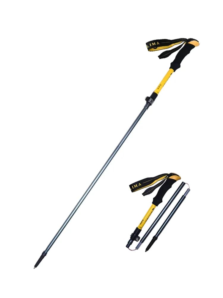B01 Free Mud Pad Protector Storage Bag 7075 Aluminum Alloy Trekking Pole Ultralight Foldable Hiking Stick with Metal Lock