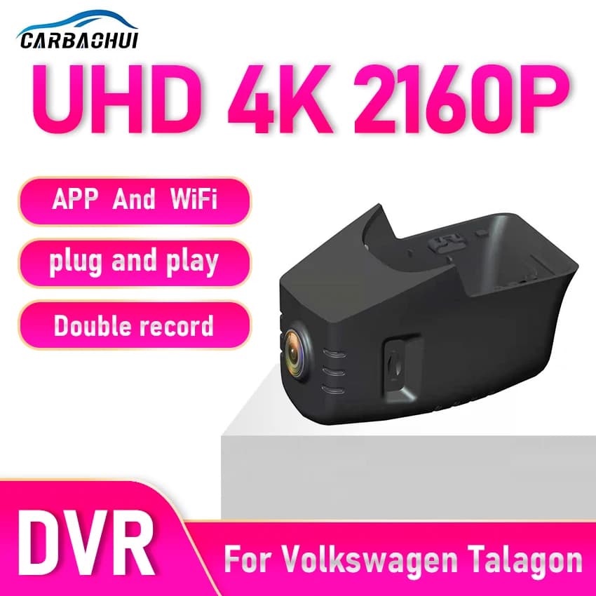Nuovo! Telecamera Anteriore e Posteriore per Auto, Registratore DVR con WIFI per Volkswagen Talagon 2021-2026