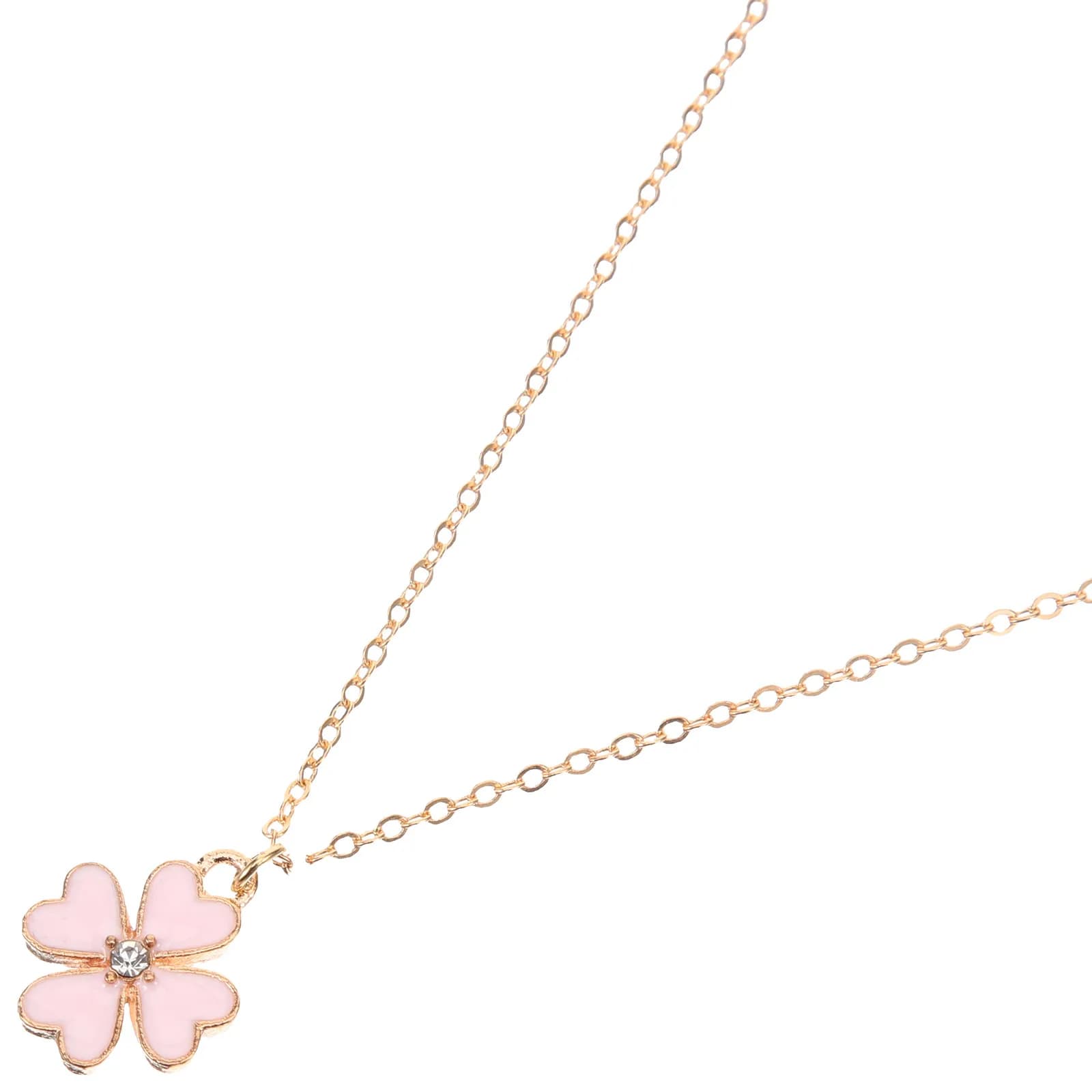 Collana da Donna con Ciondolo a Fiore di Ciliegio in Lega, Gioiello Leggero, Confortevole, Elegante e Delicato, Design Floreale, Regalo per Lei