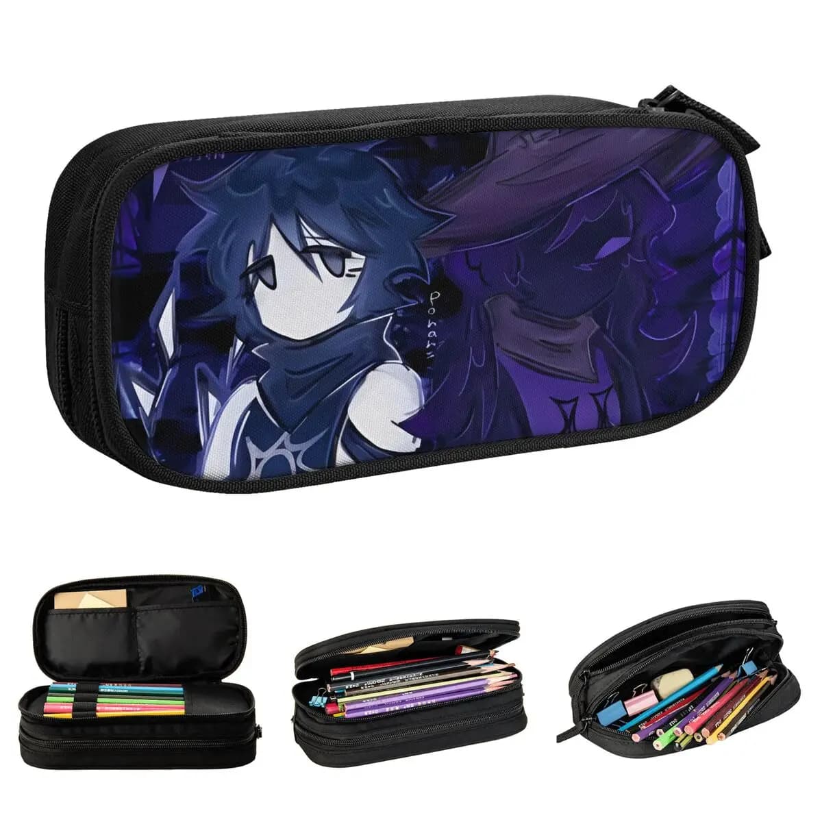 Astucci for anime pencils Azuretime Azure Two Time Forsaken Pen Box Bags Student Large Bearings Office Gifts Astucci