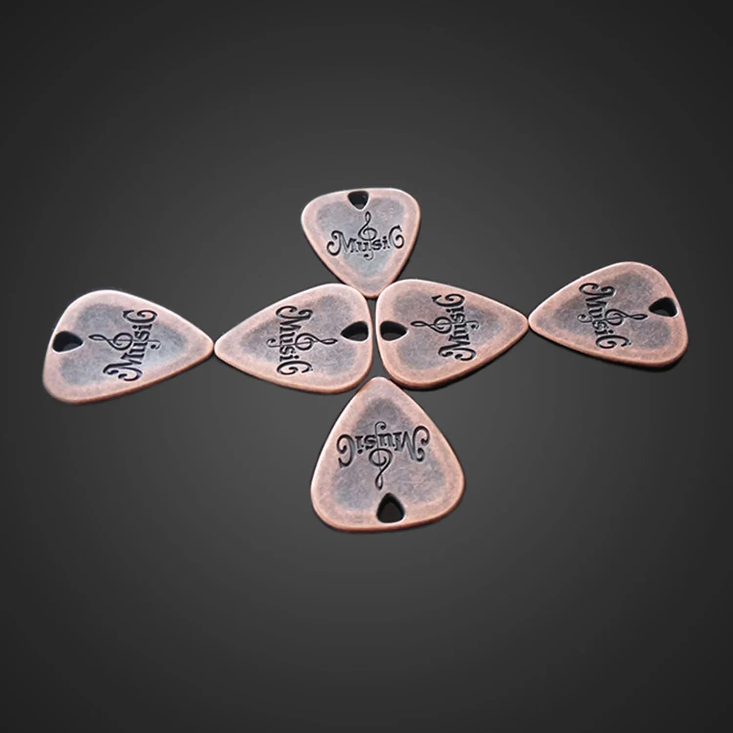 Plettri per chitarra Pro Metal: acciaio inossidabile (attacco luminoso) e lega di zinco (tono caldo) per suonare solo/riti