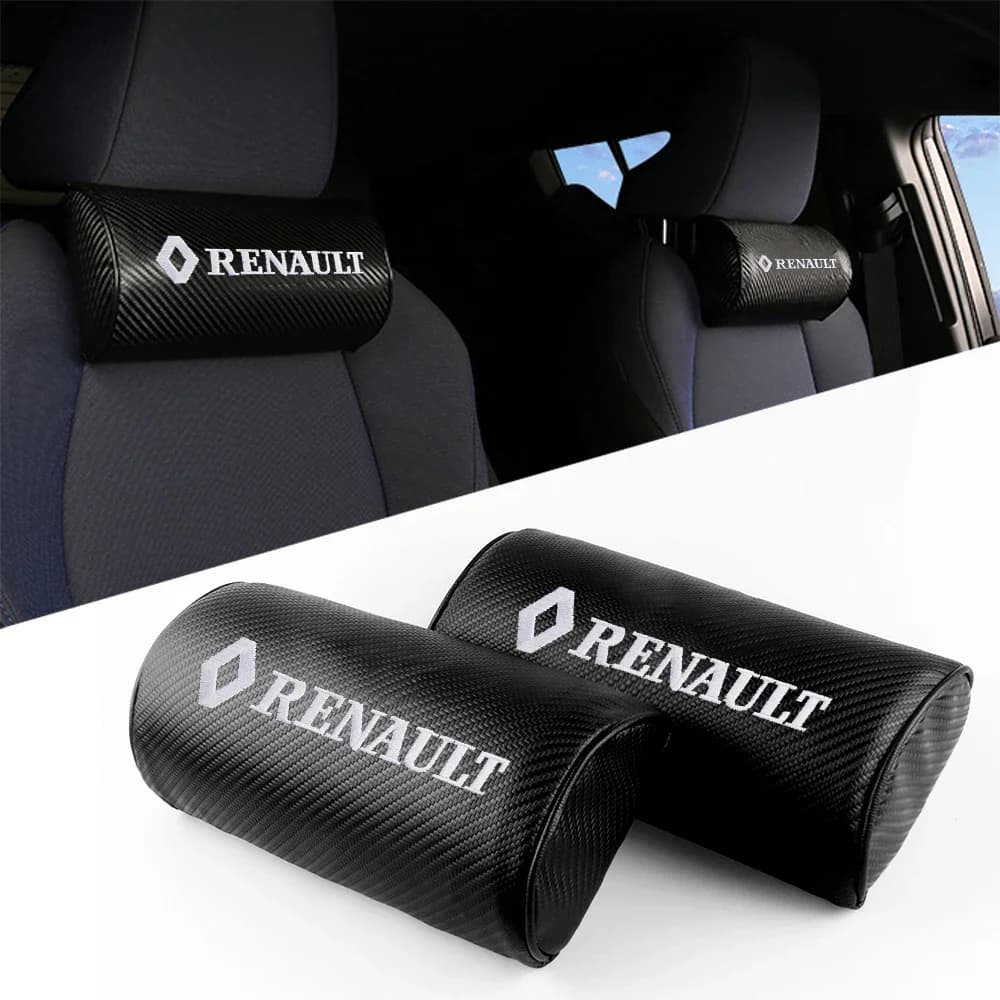 Car Sticker Car Neck Headrest Pillow Cushion Seat Head Support Neck Protector For Renault Megane 2 3 Clio 4 Captur Radio Logan D