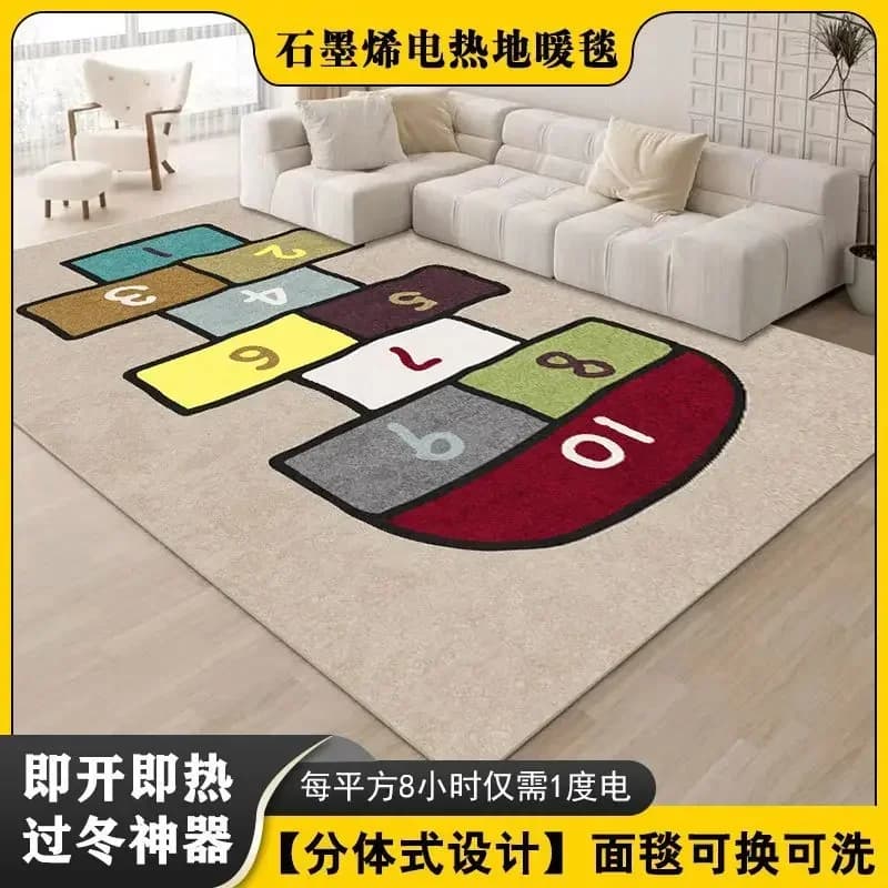 Buon tappeto elettrico riscaldante per soggiorno e camera da letto, coperta per la casa, calda e confortevole, tappeto decorativo per la casa