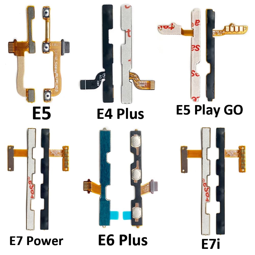 Cavo Flessibile di Ricambio per Pulsante di Accensione/Spegnimento e Volume per Motorola Moto E6s E7i E7 Power E4 E6 Plus E5 Play Go
