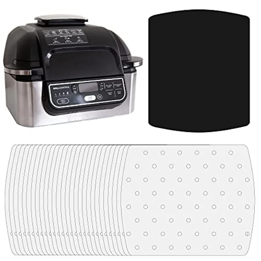 Air Fryer Parchment Paper For Ninja Foodi Grill 5-in-1 AG301, 4qt Ninja Foodi Accessories, AirFryer Accessories, 100pcs Air Fry