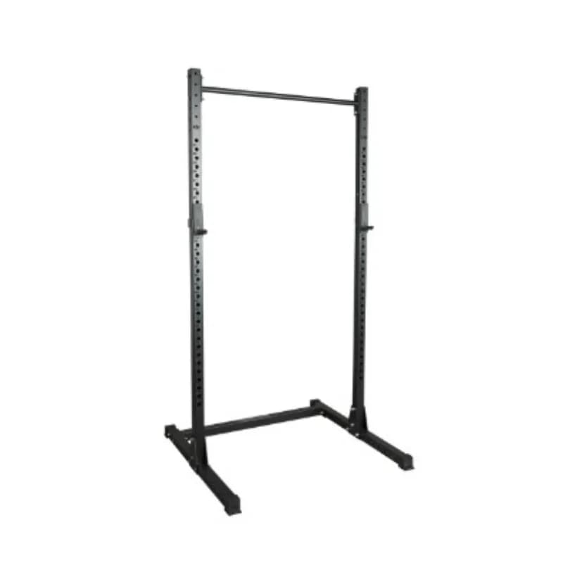 Half power weight rack with pull-up bar and J-shaped hook