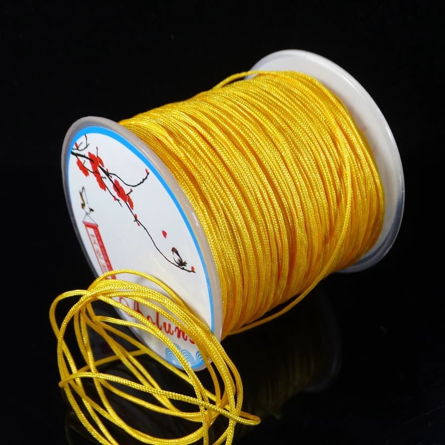 No stretch Coil jewelry sezione corda fai da te rossa, corda tessuta nera 0.8mm 100 metri/rotolo corda gioielli linea braccialetto filato intrecciato forte