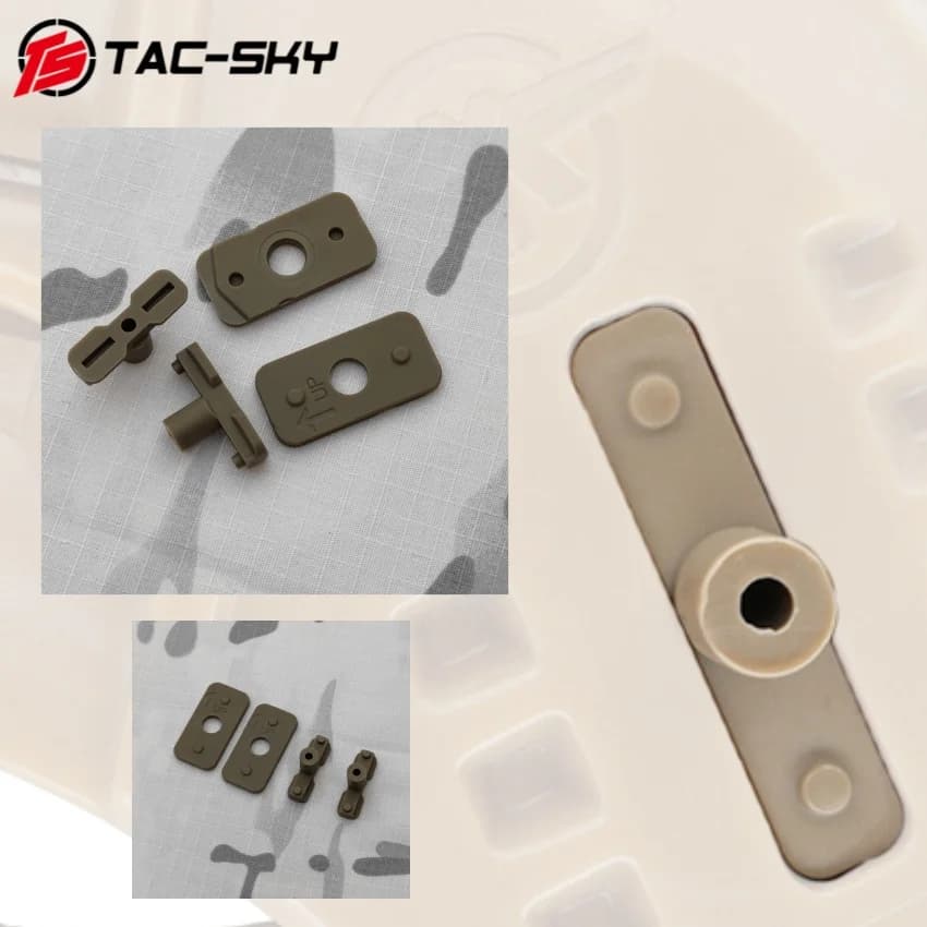 TS TAC-SKY Outdoor Hunting Tactical Helmet Noise-canceling Headset Rail Adapter, Compatible with Wendy Helmets and M-LOK Helmets