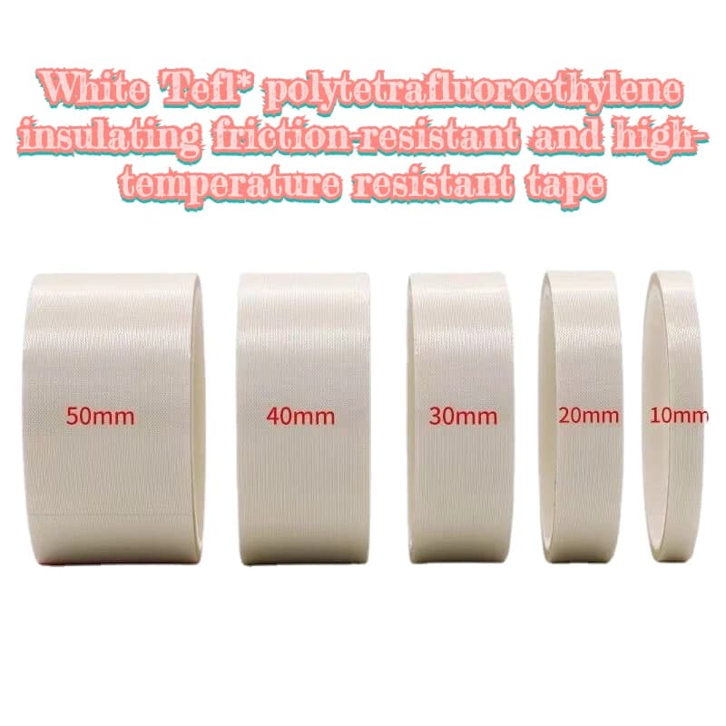 3-180mm di larghezza Tefln PTFE bianco isolante resistente all'attrito 298 ℃ nastro speciale ad alta temperatura multi-larghezza personalizzazione Q-445