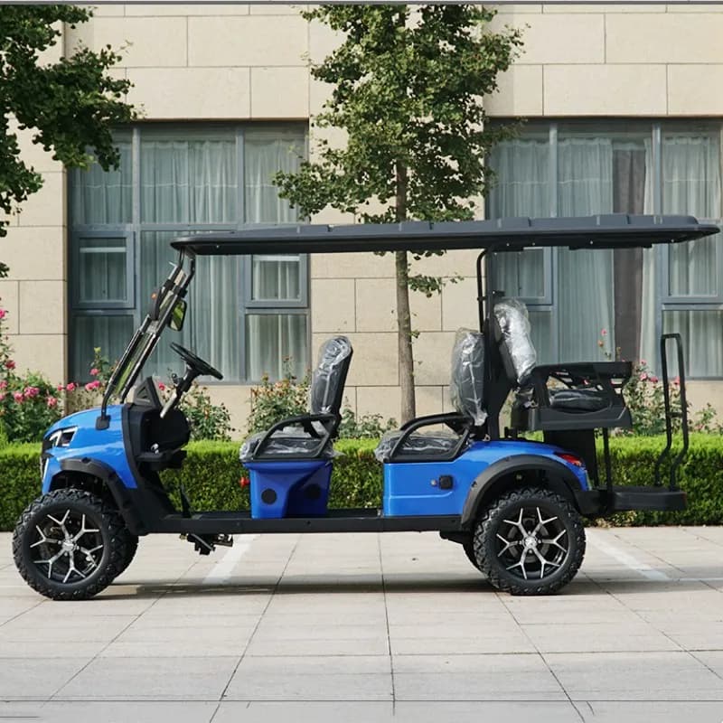 Pannello solare con batteria al litio 72V ad alte prestazioni 4 6 posti Buggy per carrello da golf legale da strada elettrico fuoristrada