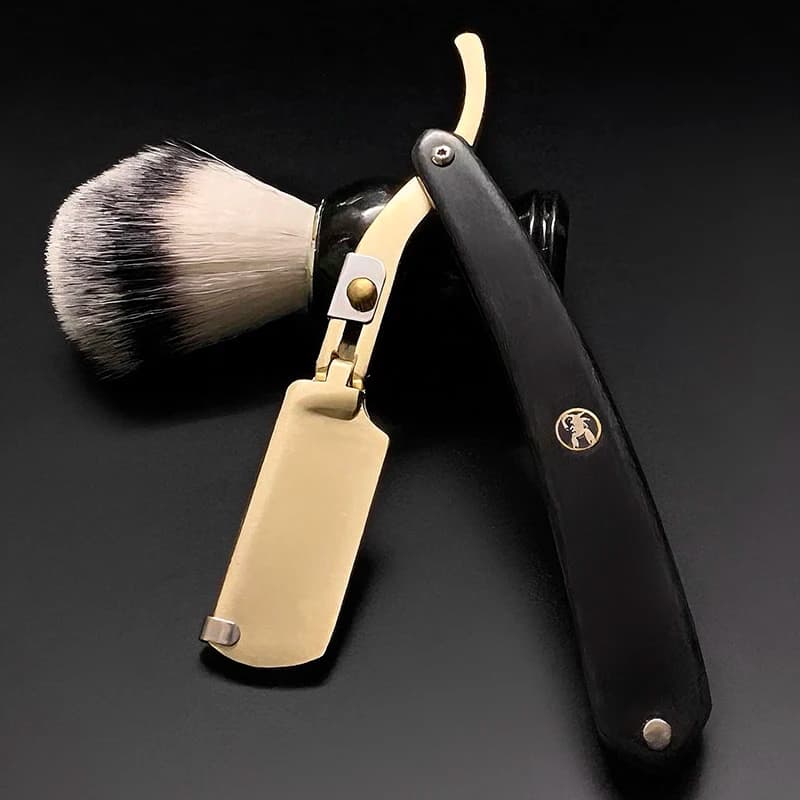 Senior professional barberwood shavers Hand tools for haircut removal from salon Beard knife holders for men Wholesale