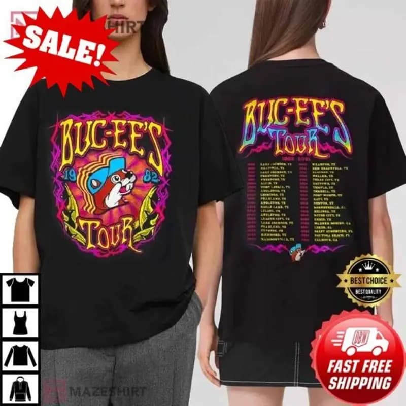 Buc-ee’s tour 1982-2021 List T-Shirt