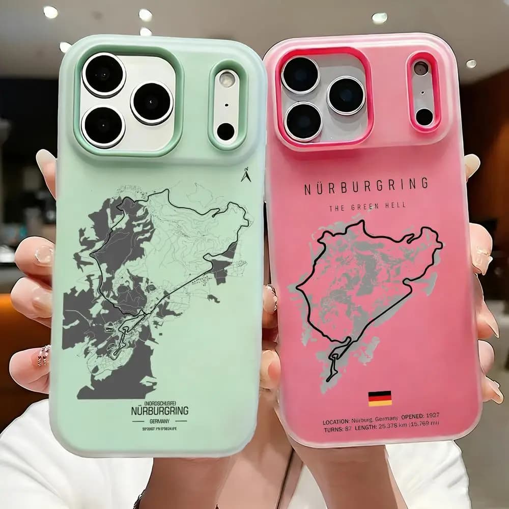 Nurburgring Runway Germany Phone Case For IPhone 17 16 15 14 13 12 11 Pro Max Plus Mini Case Clear Jelly Shockproof Soft Cover