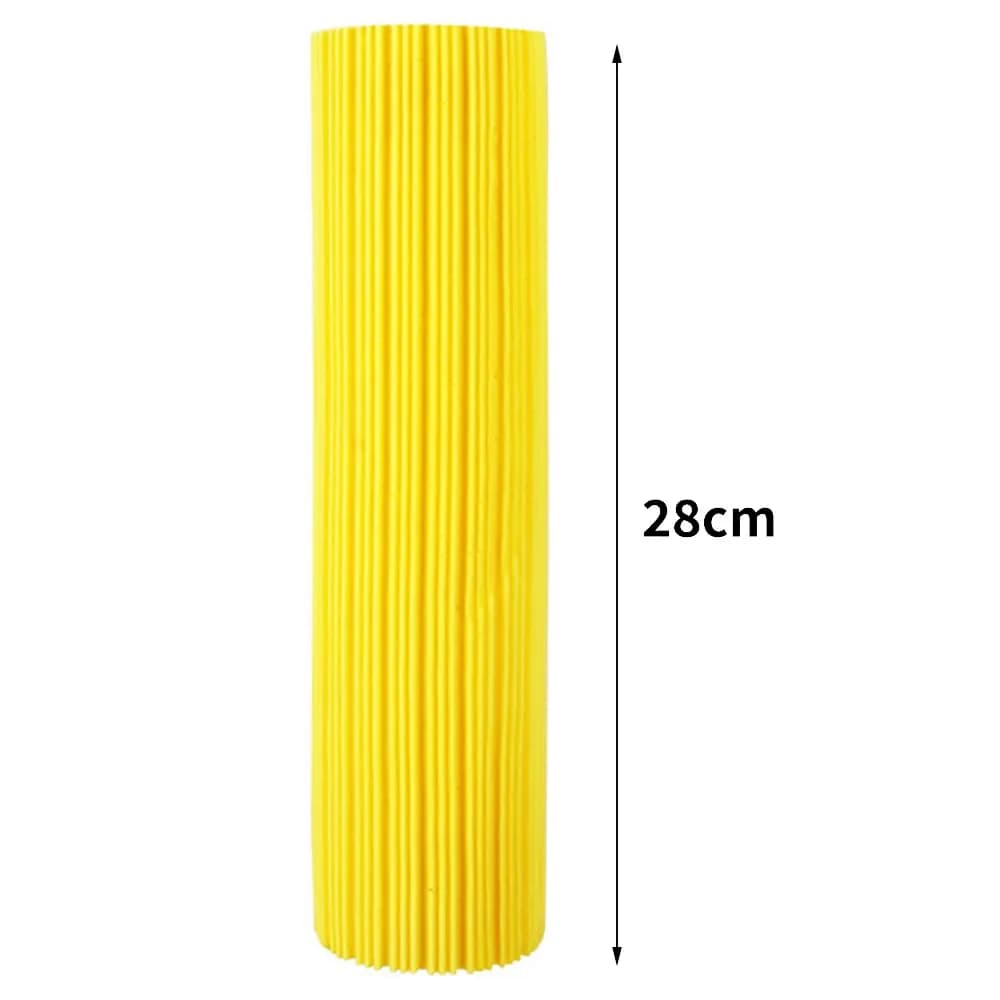 28cm Folding Cotton Mop Head PVA Sponge Foam Washable Roller Sponge Mop Head Fast Cleaning Reusable Wash Mop Head