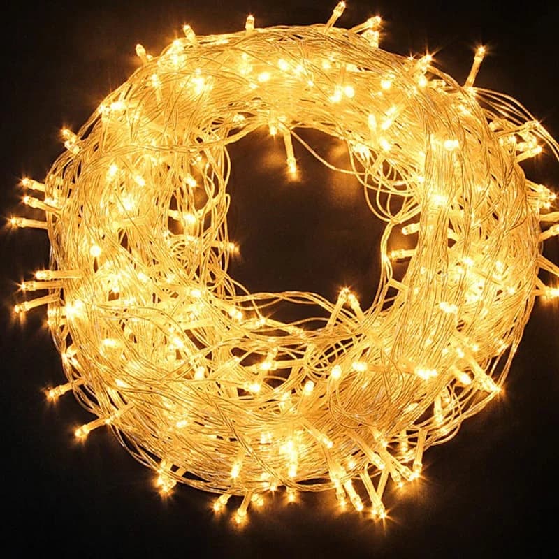 LED Garland String Lights 10m 30m 50m 100m Christmas Tree Decoration Wedding Decoration Waterproof Fairy Light For Interior Outdoor 220V EU Lamp