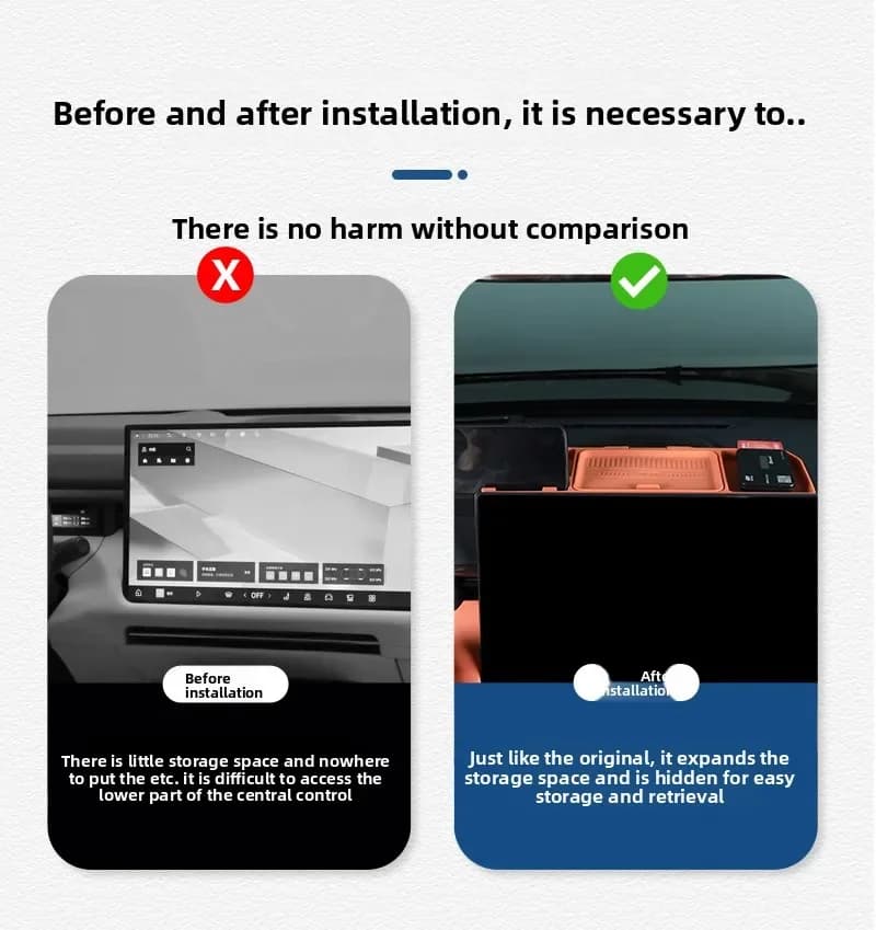 Per Lynk & Co 900 2025: Scatola portaoggetti posteriore per schermo di navigazione console centrale, organizer per la privacy, accessori interni auto