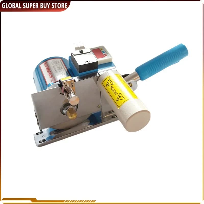 200W LCD Counting Cloth Cutting Machine Electric Scissors Manual Roll Table Fabric Cloth End Cutter Tracker Rail Counting Device