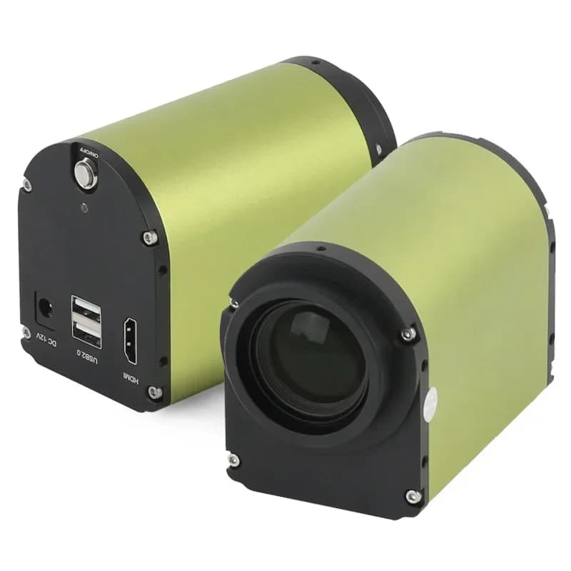 Zoom 1-14X Ampio campo visivo Messa a fuoco automatica AF 4K HDMI 8MP Microscopio elettronico da laboratorio Saldatura industriale Telecamera a lunga distanza di lavoro