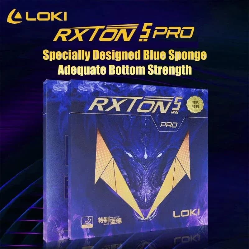 LOKI RXTON 5 PRO ping pong rubber for sticky racket and pimples ITTF approved ping pong rubber with high density sponge