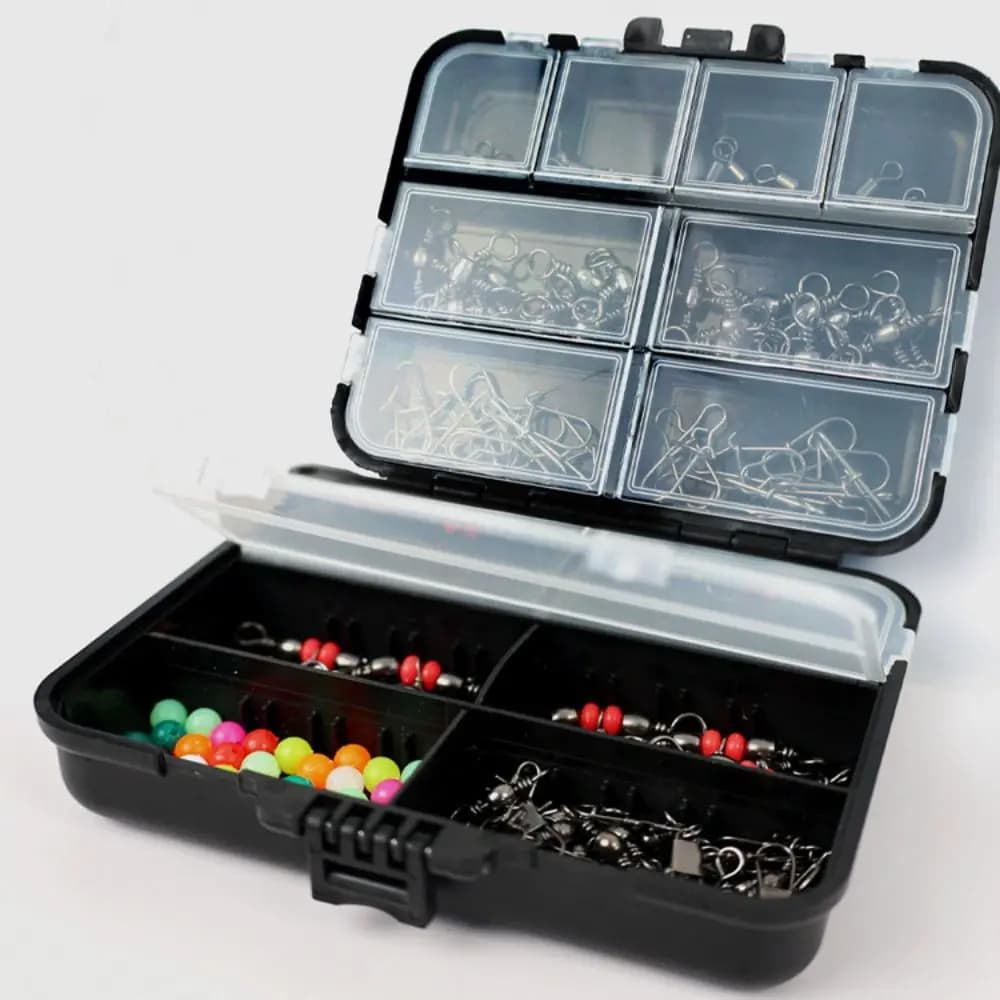 Lure Storage Box Fishing Tackles Box Swivels Clips Skillful Fishing Tools Set Box ABS Portable Fishing Hooks Set Box