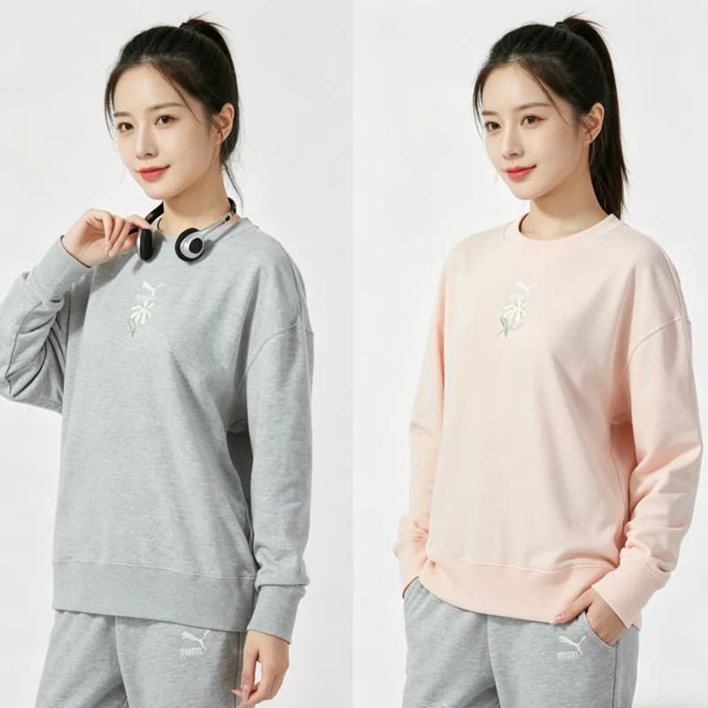 Felpa con Cappuccio Classica da Donna Puma, Pullover in Spugna Francese Tinta Unita 625808-64 625808-04