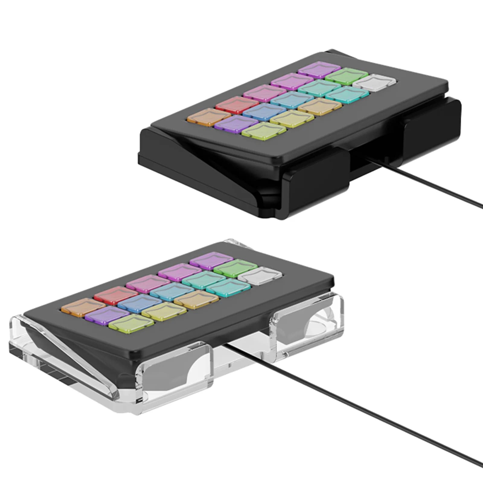 Acrylic Desktop Display Stand Fit for Stream Deck MK.2 Studio Controller Stand Base with Anti-Slip Design & Enhanced Support